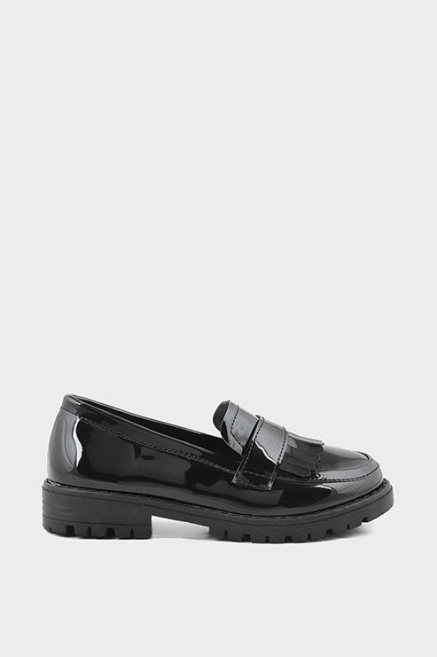 Girls Formal Loafer Q10009-Black