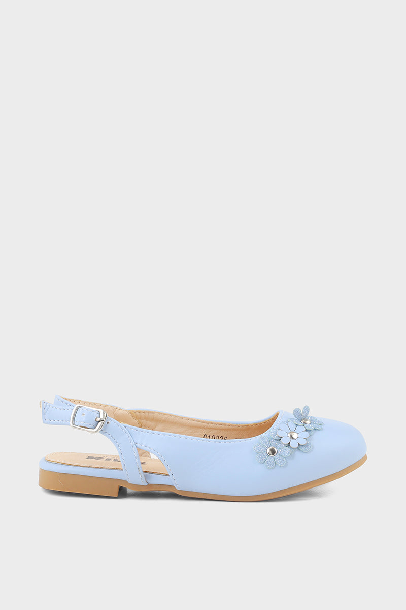 Girls Formal Sling Back Q10025-Ice Blue