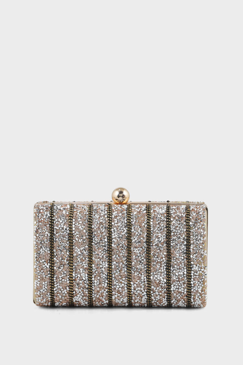 Party Wear Clutch BK4005-Golden