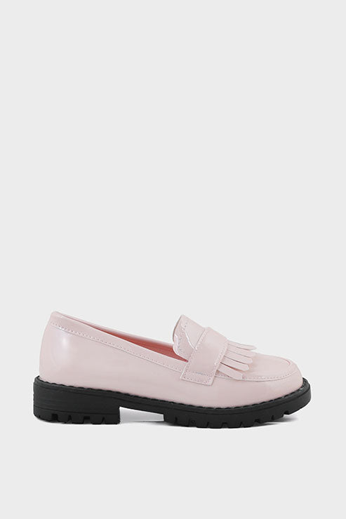 Girls Formal Loafer Q10009-Nude-Pink