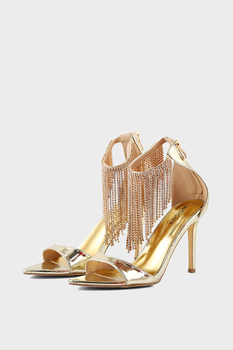 Party Wear Sandal I23723-Golden