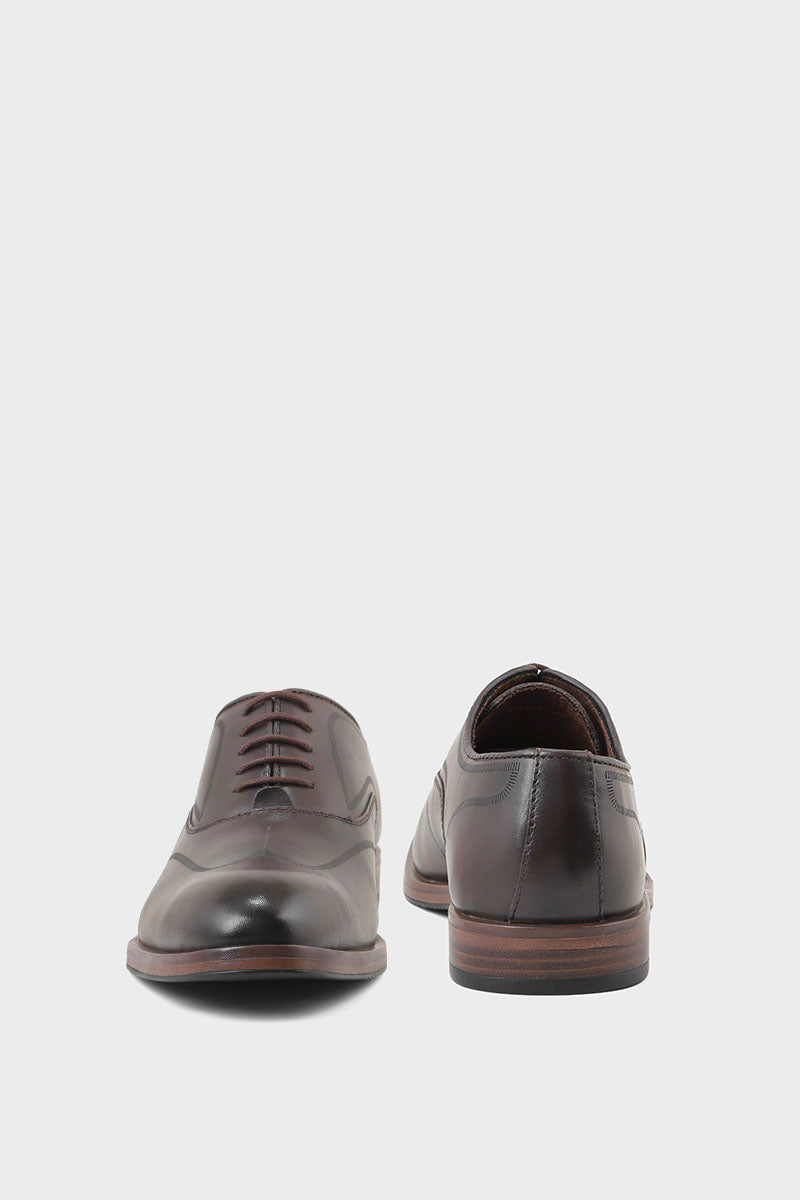 Men Formal Oxford M34065-Coffee