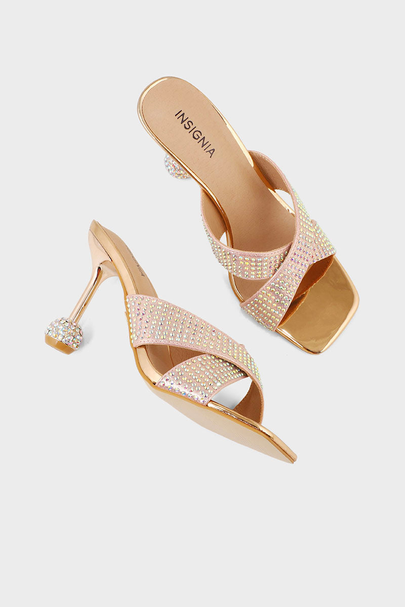 Party Wear Slip On I29300-Rose Gold