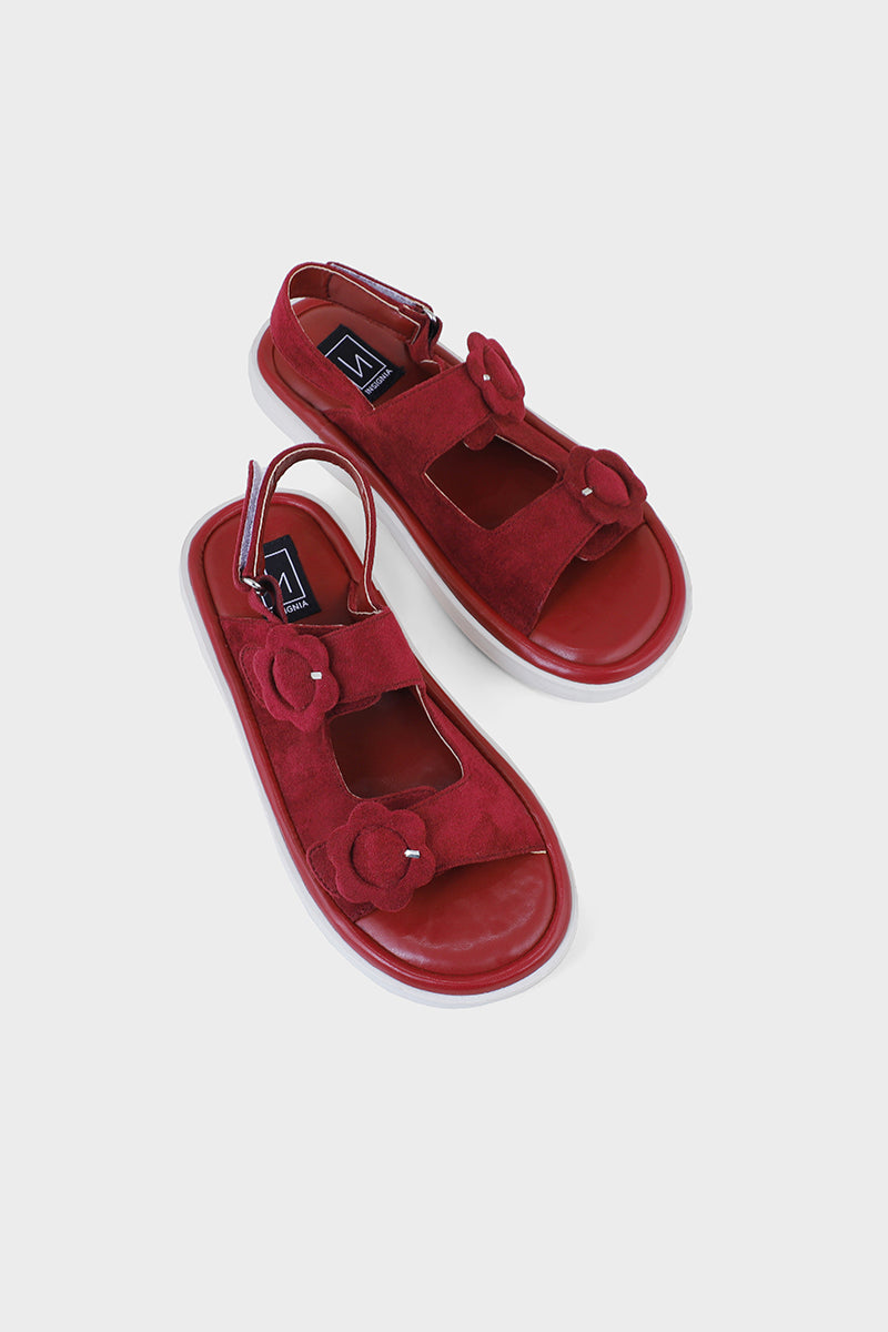 Comfort Sandal IC2000-Burgndy