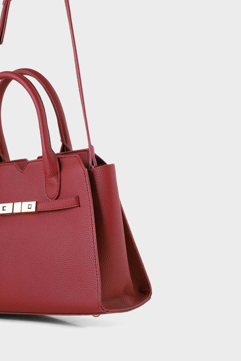 Formal Tote Hand Bags BH0022-Burgundy