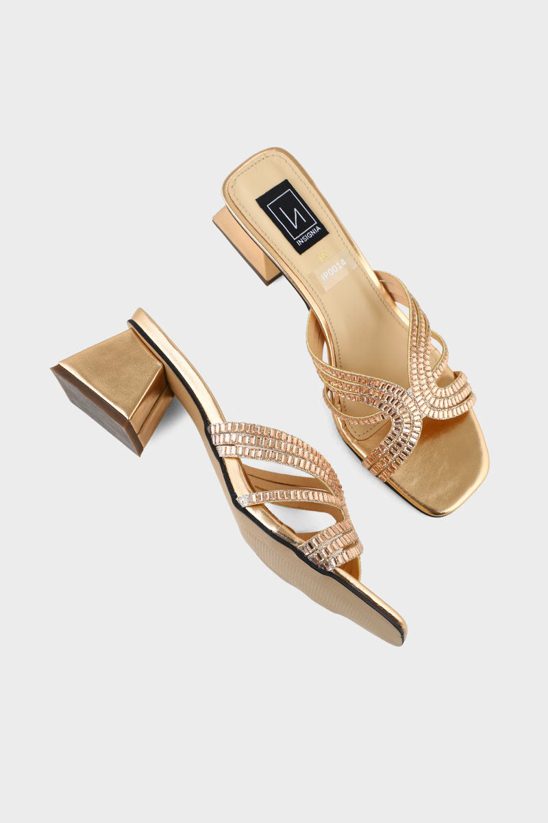 Party Wear Slip On IP0014-Rose Gold