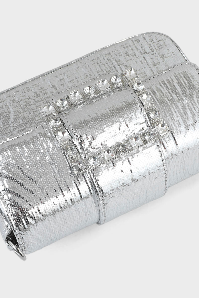 Party Wear Clutch BK4020-Silver