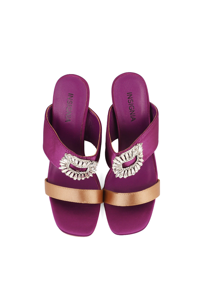 Party Wear Slip On I29277-Purple